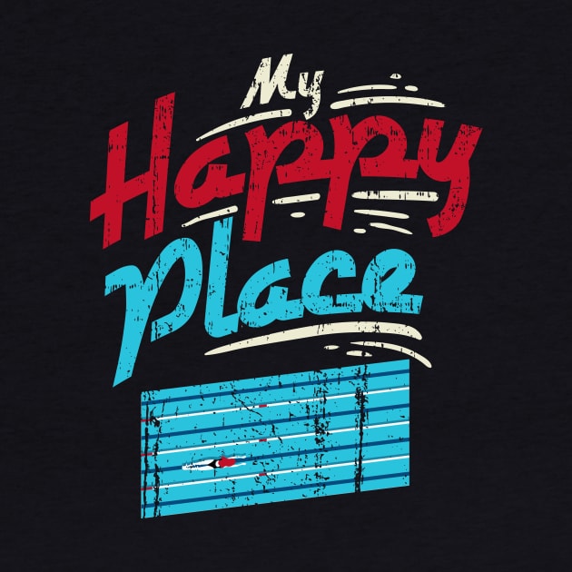 My Happy Place Swimming Pool - Swim Team Swimmer Gift by biNutz